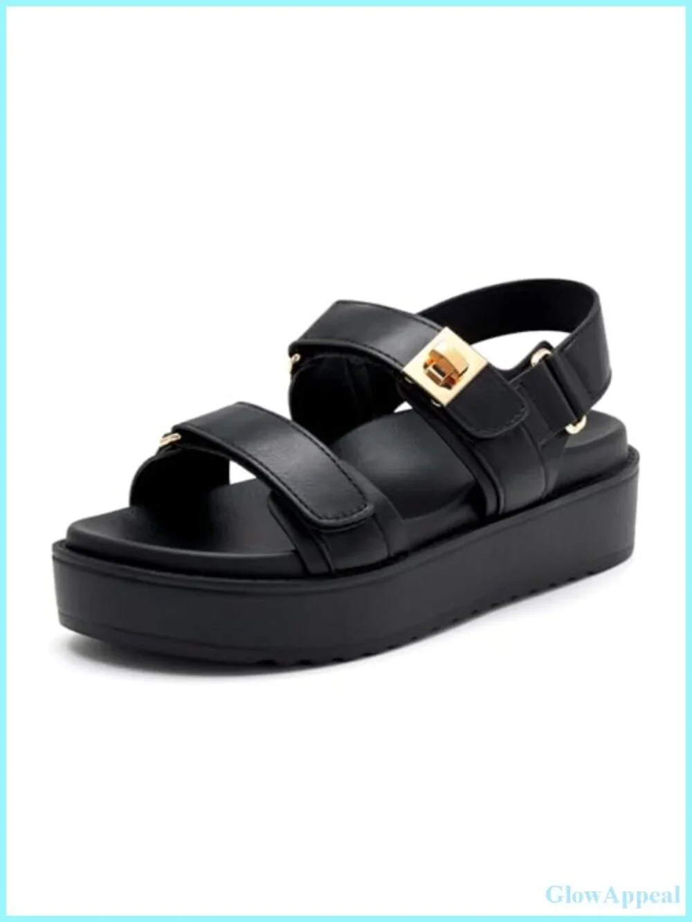 Platform Sandals Cushioned Footbed Open Toe Adjustable Strap Walking